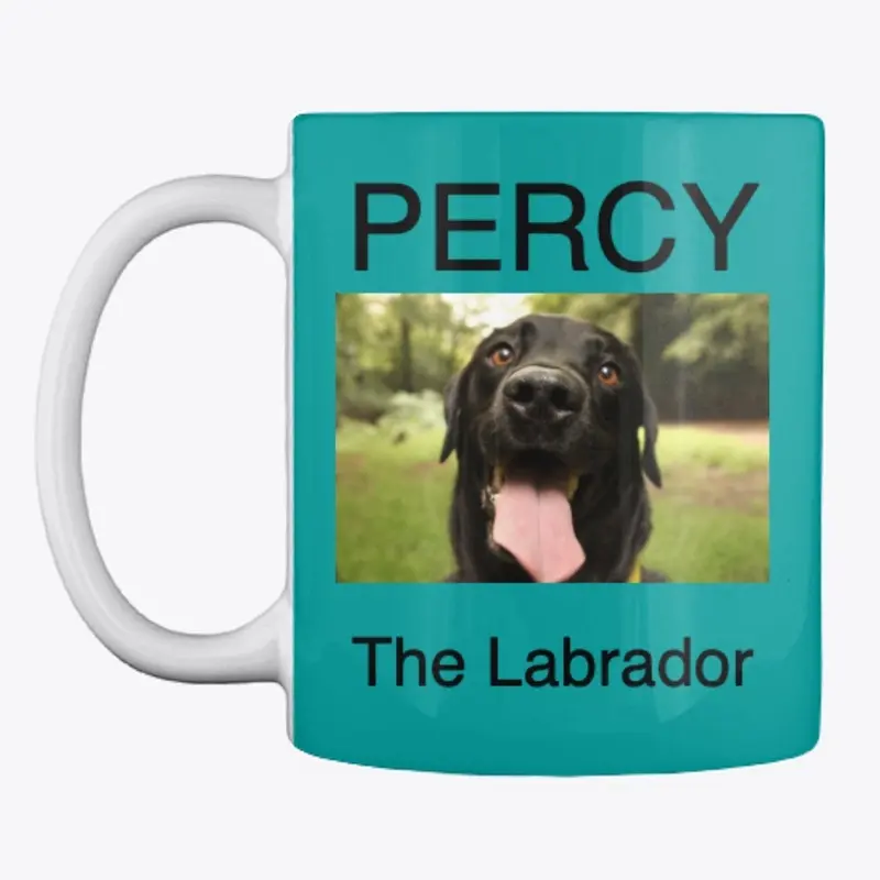 Percy the Labrador Mug - Colours