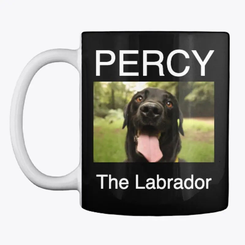 Percy the Labrador Mug - Black