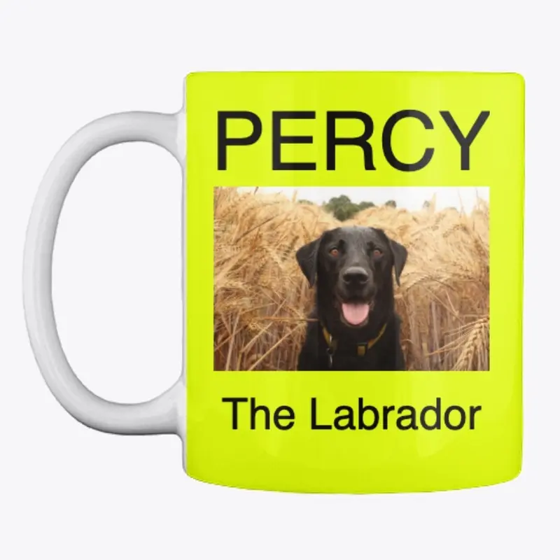 Percy the Labrador Mug - Colours