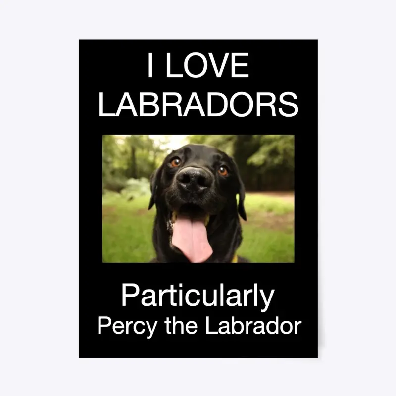 I Love Labradors Poster