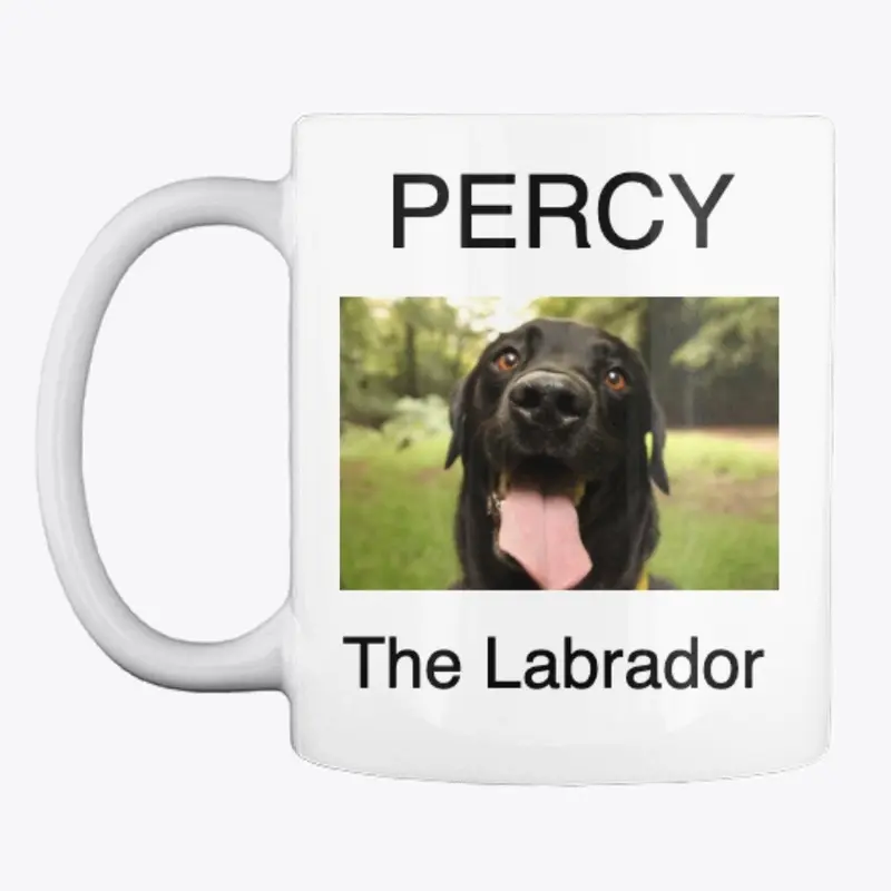 Percy the Labrador Mug White